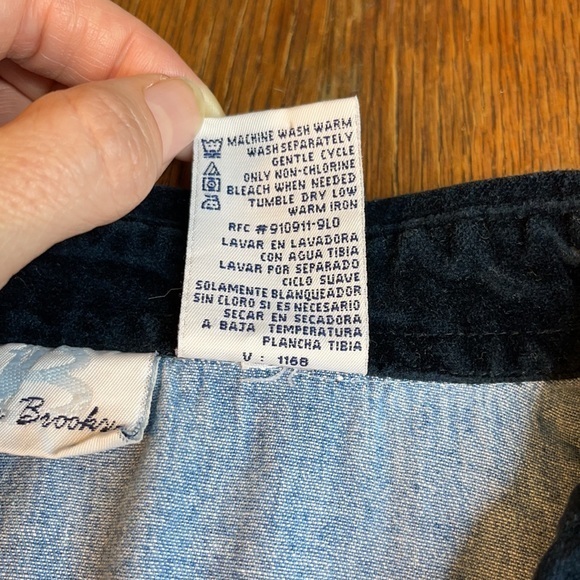 Bobbie Brooks Christmas Jean Shirt with Velvet Collar Size XL - Picture 6 of 9